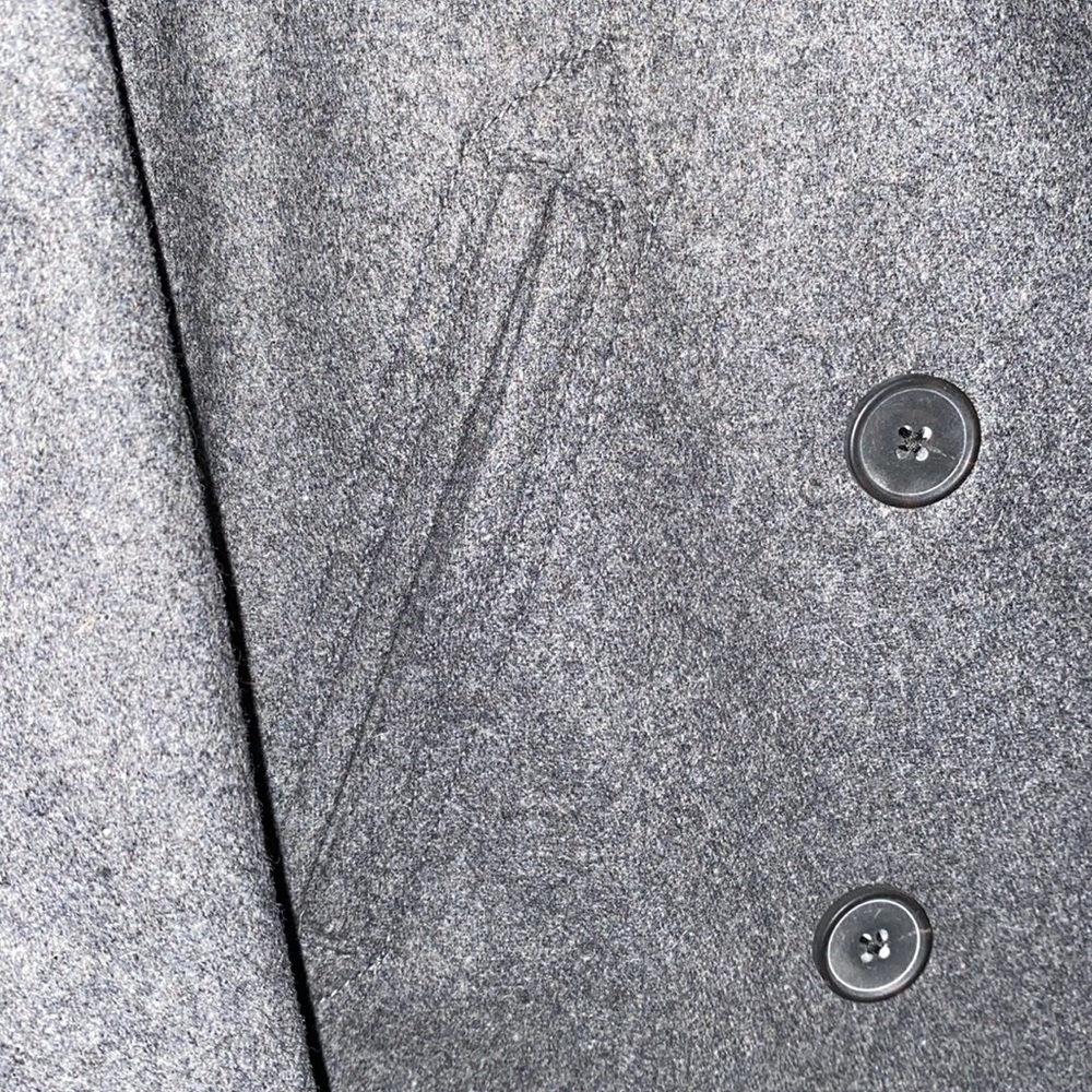 Old Navy's Soft-Brushed Dark Heather Gray Lined Peacoat NWT - Picture 8 of 13